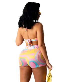 Print Backless Fitted Sleeveless Rompers Women -Bambam Clothing Shop P 20210609165734070 430