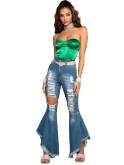 Fashion Hollow Out High Waist Design Jeans -Bambam Clothing Shop P 20210716093304396 492