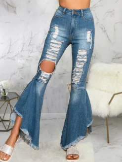 Fashion Hollow Out High Waist Design Jeans -Bambam Clothing Shop P 20210716093308309 140