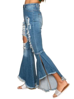 Fashion Hollow Out High Waist Design Jeans -Bambam Clothing Shop P 20210716093313064 806