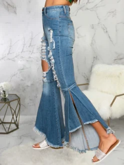 Fashion Hollow Out High Waist Design Jeans -Bambam Clothing Shop P 20210716093317043 845