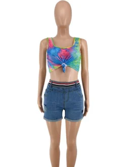 Fashion Mid Waist Casual Stretchable Short Pants -Bambam Clothing Shop P 20210922142007910 788