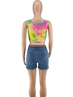 Fashion Mid Waist Casual Stretchable Short Pants -Bambam Clothing Shop P 20210922142010135 310