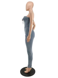 Sexy Off Shoulder Strapless Tie Wrap Jumpsuits -Bambam Clothing Shop P 20211110153427419 820