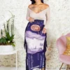 Chic Dollars Printing Tassel Maxi Skirts