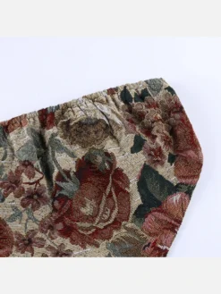 Jacquard Weave Flower Strapless Womens Cami -Bambam Clothing Shop P 20220305135913707 207