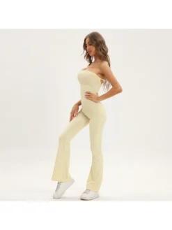 Sleeveless Strapless Backless Solid Ladies Jumpsuits -Bambam Clothing Shop P 20220329170402382 443