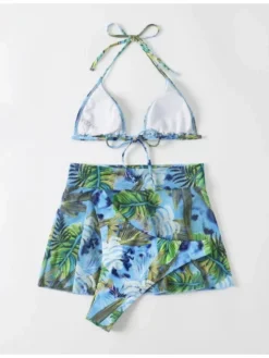 Summer Printed Halter Neck 2-Piece Bikini Swimwear -Bambam Clothing Shop P 20220331144735598 283