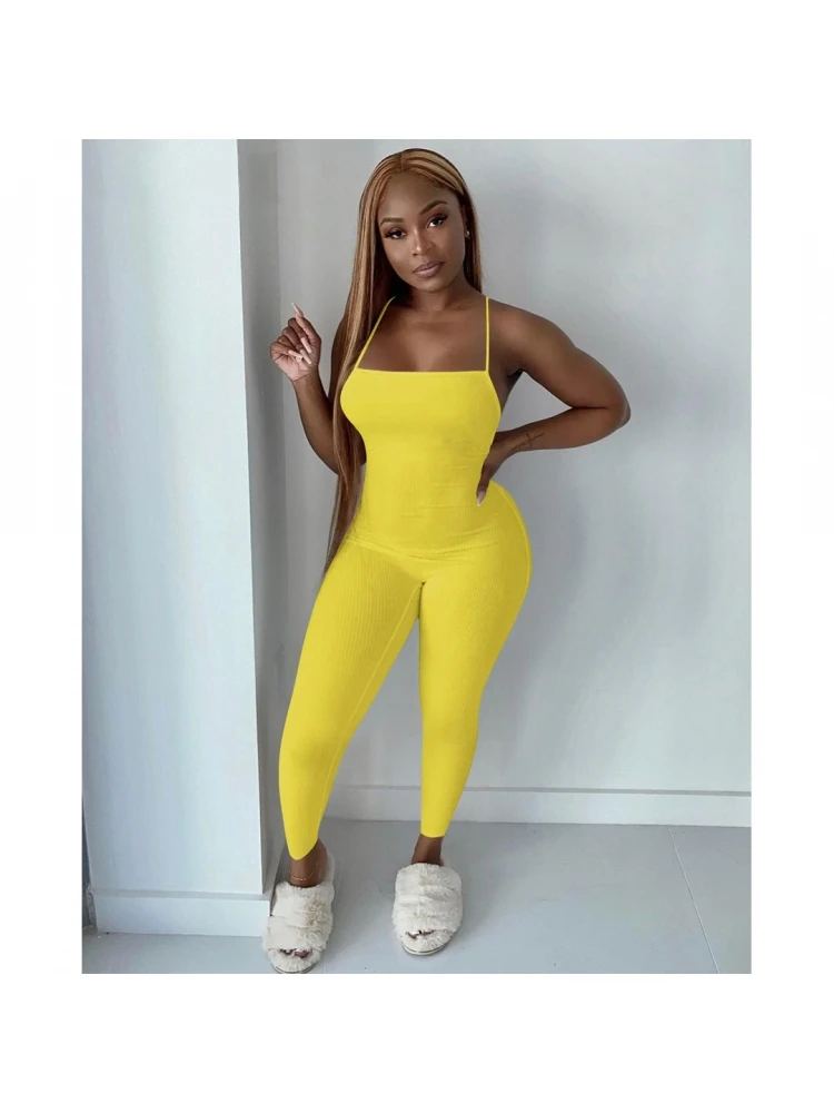 Sexy Backless Bandage Pure Women's Jumpsuit 4 Sexy Backless Bandage Pure Women's Jumpsuit - Image 4