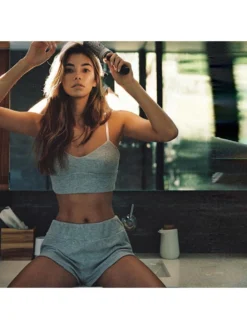 Casual Solid 2 Piece Short Sets For Women