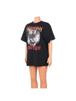 Fashion Casual Letter Printing Women's Half Sleeve T-Shirt -Bambam Clothing Shop P 20220418095646409 936