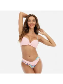 Women Sexy Sleeveless Printing Two-piece Bikinis -Bambam Clothing Shop P 20220521233140738 622