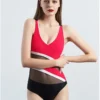 Sexy Gauze Patchwork Women's One-Piece Swimsuit