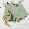 Hot Pure Color Ruffle Shorts For Women