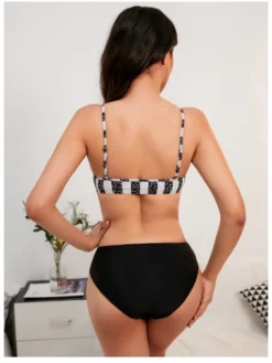 Sexy Striped Hollowed Out One Piece Swimsuit -Bambam Clothing Shop P 20220615140553203 813