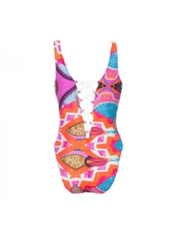 Summer Fashion Printing Bandage Women's One-Piece Swimsuit -Bambam Clothing Shop P 20220622155450361 674