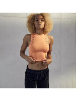 Casual Sports Pure Color Tight Sleeveless Shorts Set -Bambam Clothing Shop P 20220622195849668 730