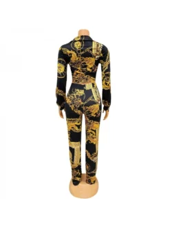 Fashion Printing Long Sleeve Top And Trouser Women's Suits -Bambam Clothing Shop P 20220630180626801 595