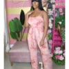 Summer Fashion Printed Spaghetti Straps Jumpsuits