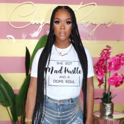 Letter Printed Casual White T Shirts For Women -Bambam Clothing Shop P 20220803141229152 625