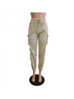 Casual Sports Solid Drawstring Cargo Pants -Bambam Clothing Shop P 20221025181611712 988
