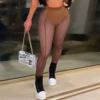 See Through Sexy Skinny Legging Pants For Women
