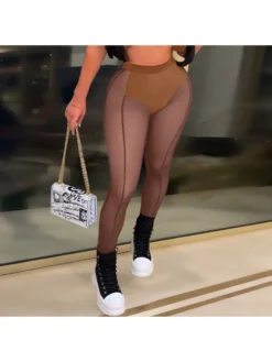 See Through Sexy Skinny Legging Pants For Women