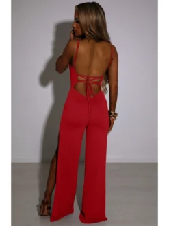 Sexy U Neck Sleeveless Backless Women's Jumpsuit -Bambam Clothing Shop P 20221221113856219 288