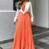 Women's Pleated Wide Leg Pants