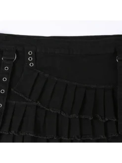 2023 Dark Style Black Women's Short Skirt -Bambam Clothing Shop P 20230303181536296 584