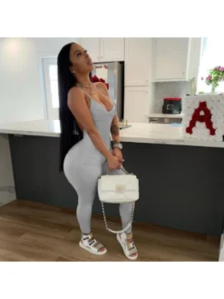 Women Backless Skinny Sleeveless Jumpsuits For Women