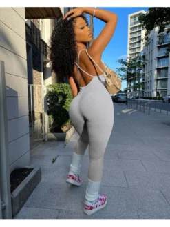 Women Backless Skinny Sleeveless Jumpsuits For Women -Bambam Clothing Shop P 20230330113226296 367