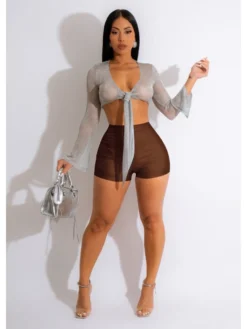 Fashion Sexy Tight Pure Color Women's Shorts