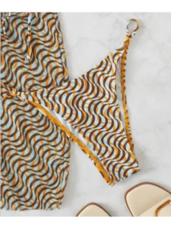 Ripple Printing Sexy Bikini Swimsuit Set -Bambam Clothing Shop P 20230413164737401 788