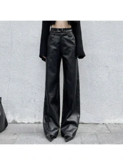 Fashion Street Black Loose Pants For Women