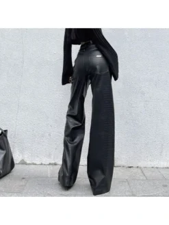 Fashion Street Black Loose Pants For Women -Bambam Clothing Shop P 20230419203237290 458