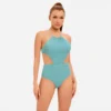 Sexy Backless Waist Cutout One-Piece Swimsuit