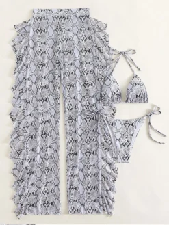 Snake Print 3 Piece Bikini Pant Sets For Women -Bambam Clothing Shop P 20230505154626828 124