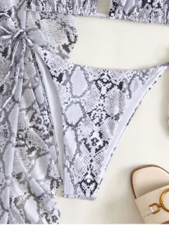 Snake Print 3 Piece Bikini Pant Sets For Women -Bambam Clothing Shop P 20230505154631539 569