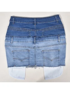 Fashion Blue Contrast Color Skirt For Women -Bambam Clothing Shop P 20230523113634993 310