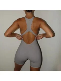Sport Solid Backless Rompers -Bambam Clothing Shop P 20230530112026333 493