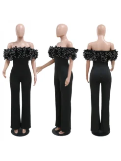 Sexy Ruffled Off Shoulder Wide Leg Jumpsuits 10 Sexy Ruffled Off Shoulder Wide Leg Jumpsuits -Bambam Clothing Shop P 20230619140251153 740