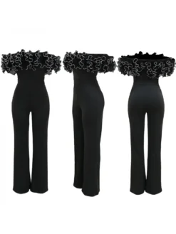 Sexy Ruffled Off Shoulder Wide Leg Jumpsuits 11 Sexy Ruffled Off Shoulder Wide Leg Jumpsuits -Bambam Clothing Shop P 20230619140253517 734