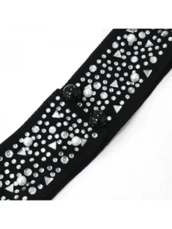 Halter Hot Drilling Feather Romper -Bambam Clothing Shop P 20230619140818395 753