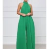 Casual Chiffon Sleeveless Loose Jumpsuits