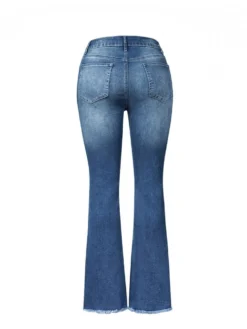 Fashion Side Ragged High Waist Jeans -Bambam Clothing Shop P 20230728135739369 504