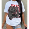 Women's Casual Cartoon Pattern Letter Printing T-Shirt