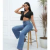 Fashion Ripped High Waist Straight Jeans