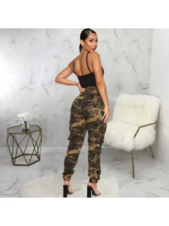 Camouflage High Rise Cargo Pants -Bambam Clothing Shop P 20230922104926678 363