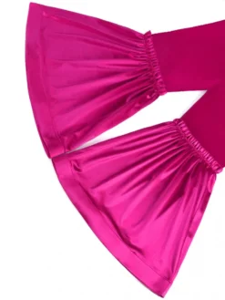 Solid Patchwork High Rise Flared Pants -Bambam Clothing Shop P 20231102183824022 712